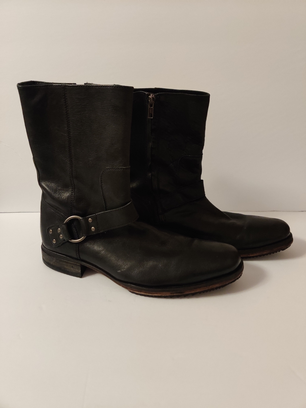 Men's Cole Haan Black Moto Boots 19